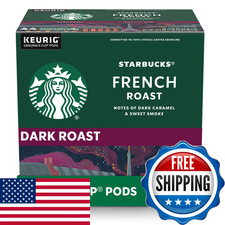 Starbucks K-Cup Coffee Pods Dark Roast Hot Or Iced Coffee French Roast 96
