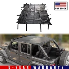 Anti-UV Soft Top Bikini Sunshade Cover for Jeep Wrangler JL JLU 2018+ 4 Door