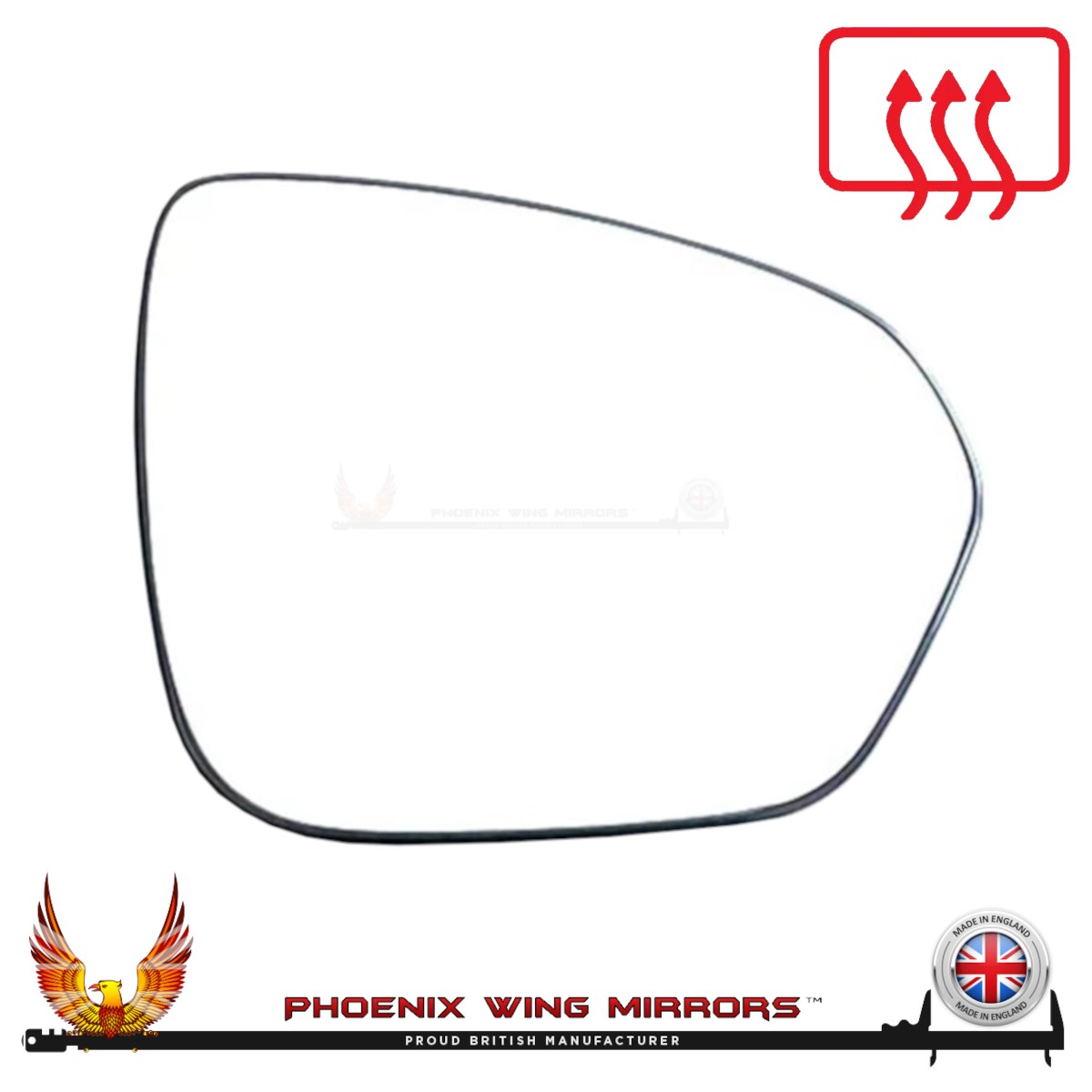 For Dacia Duster Wing Door Mirror Glass 2018-2015 Heated Clip On Right Hand Side