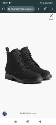 NEW - Thursday boot - Hero - Matte Black - US 11.5 EE