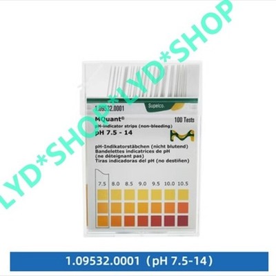 100PCS/Box New For     PH test paper 7.5-14 1.09532.0001 #ea