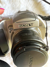 Sony Mavica Compact Camera 4MP 3x Optical Zoom Silver w/ Case no charger