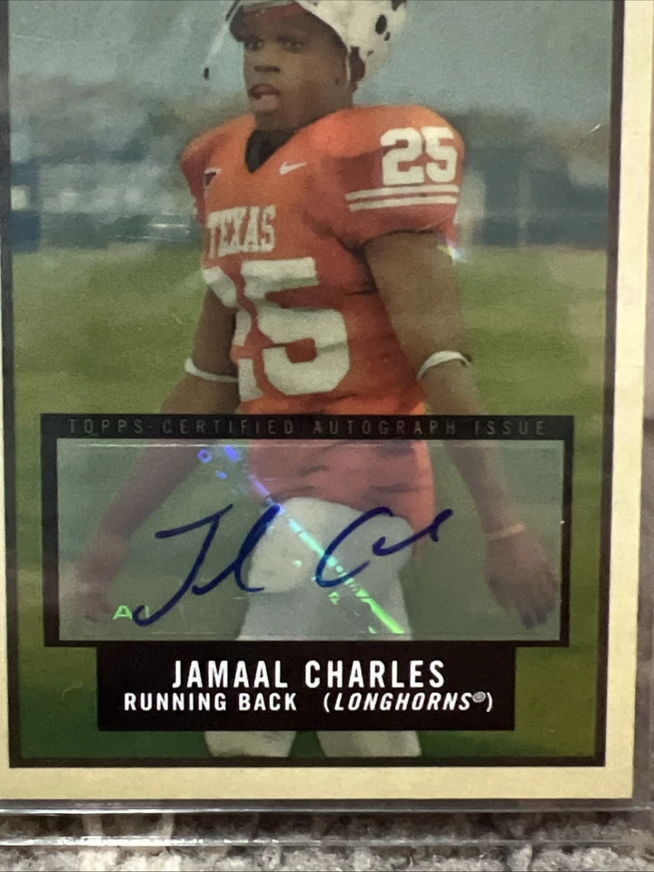 2009 Topps Magic JAMAAL CHARLES Autograph Print Run /150 Longhorns Chiefs SP - Image 2 of 4