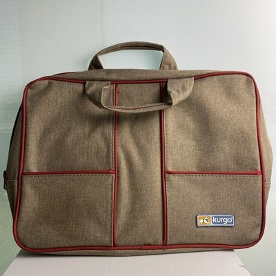 Kurgo Bag Dog Pets Travel Accessories Tote Zip-Up Tan 10'' x 13.5'' Handles