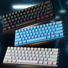 RGB Kabelgebundene Mechanische Tastatur 61 Tasten Mit Roten Schaltern Gaming