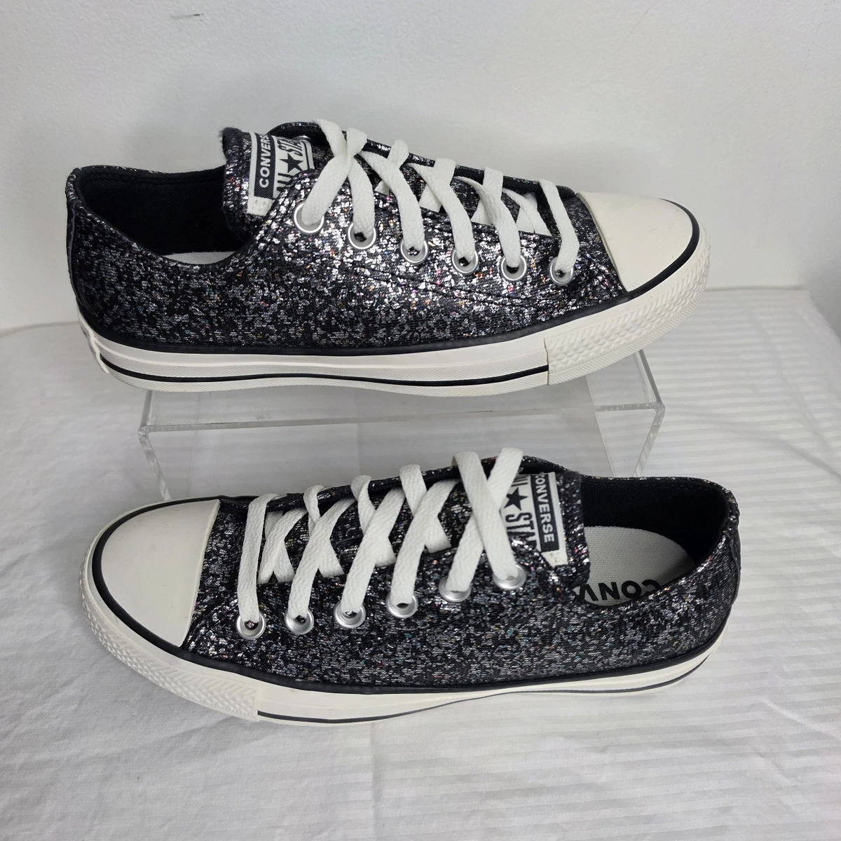 Converse Chuck Taylor All Star Low Glitter - Black W for sale | eBay