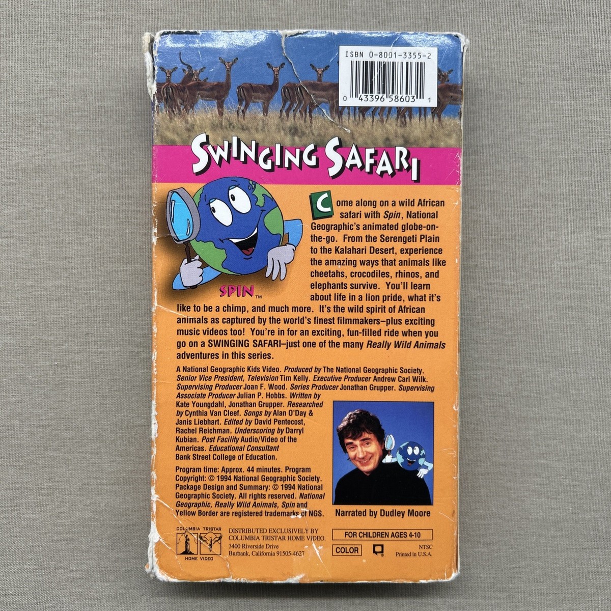 Really Wild Animals: Swinging Safari (VHS 1994) Nat Geo Kids Spin