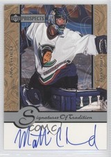 1999 Upper Deck Prospects Signatures of Tradition Mathieu Chouinard #MC Auto 0i5