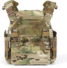 VOTAGOO Tactical Vest, Quick Release Lightweight Airsoft Vests, Adjustable Breat