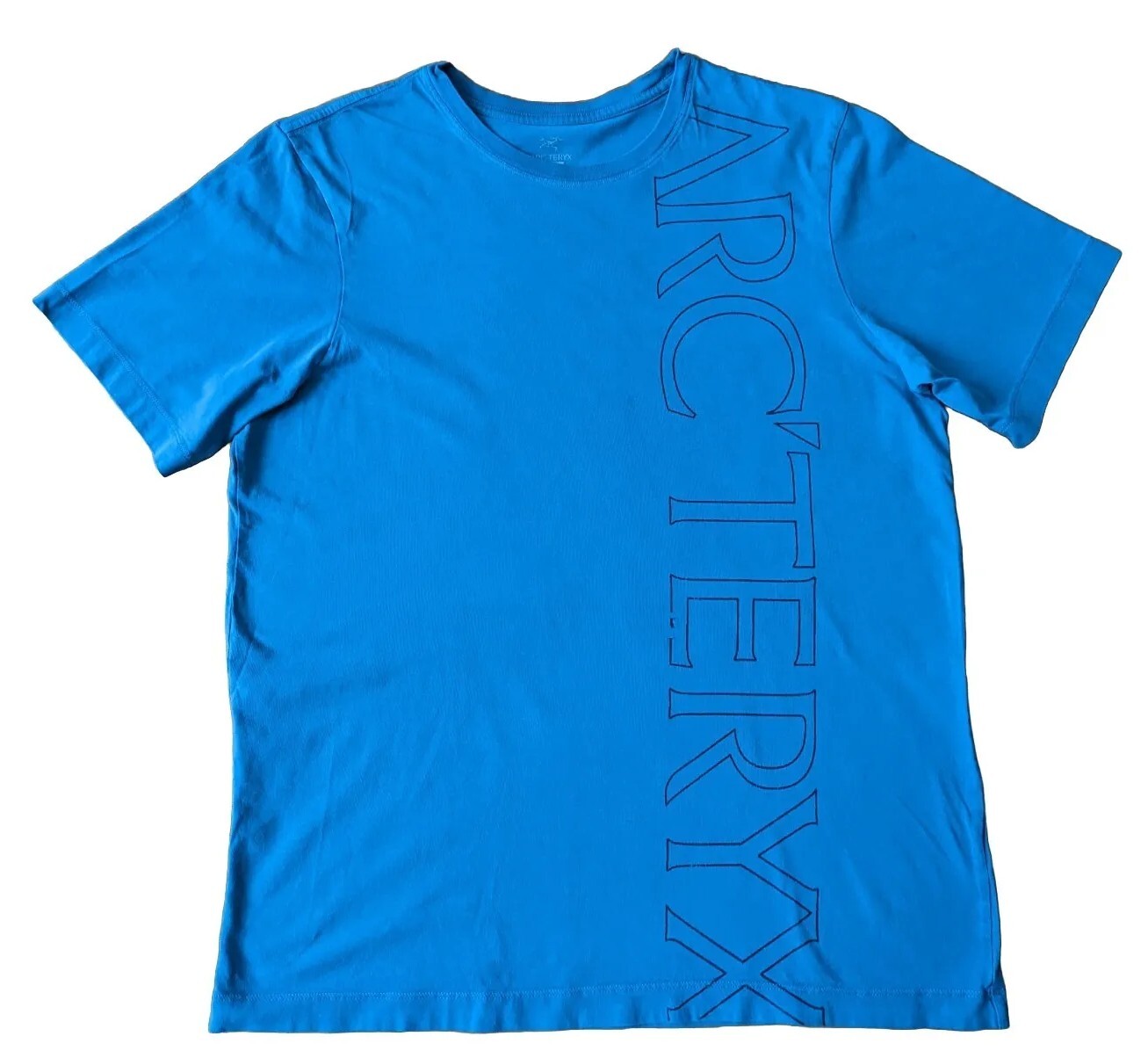 ARC'TERYX Camicia Arcteryx da uomo media M manica corta blu girocollo outdoor cotone casual