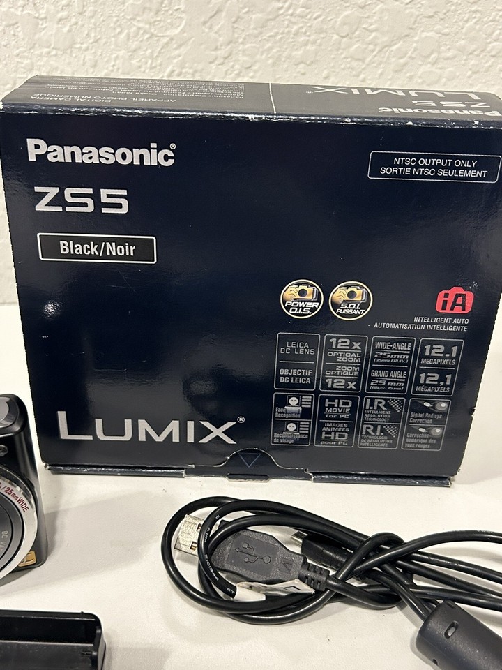 Panasonic LUMIX DMC-ZS5 Digital Camera With Battery,box+manual | eBay