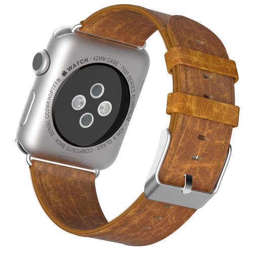 JETech Leather Watch Band for Apple Watch Serial 4 3 2 1 42mm | eBay