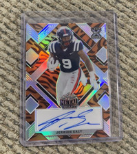 2022 Leaf Metal Draft JERRION EALY AUTOGRAPH AUTO Orange Tiger 3/5 KC CHIEFS