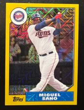 2017 Topps '87 Topps Silver Pack Chrome Gold #87MSA Miguel Sano S2 #'d 21/50
