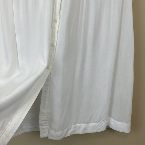 Loft weiß ärmellos geknöpftes Shirt Kleid vorne Damen Größe 2 - Bild 6 von 14