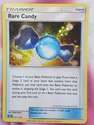 RARE CANDY 025/034 Classic Collection Pokemon Card English - HOLO - MINT