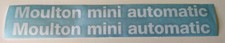 Moulton Mini Automatic Bicycle Bike Vinyl Decal Sticker Set