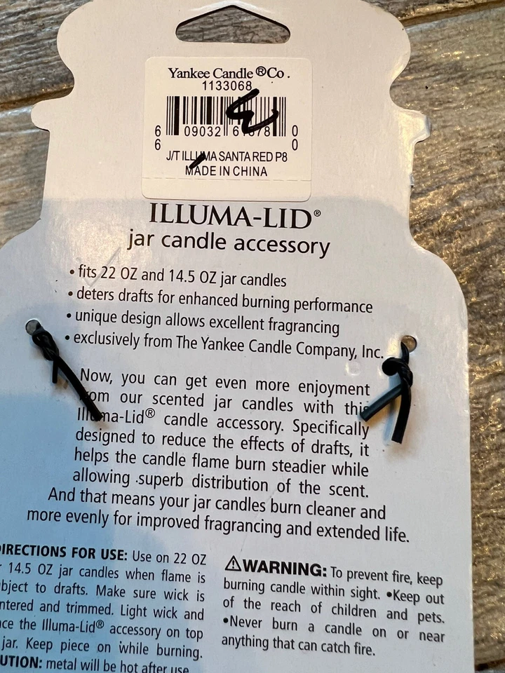 Illuma Tapa Yankee Vela Anillo de Papá Noel Nueva Cubierta de Navidad Idea de Regalo Metal Foto 3 de 4