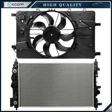Electric Engine Radiator Cooling Fan Kit For 2010 2011-2015 Chevrolet Cruze
