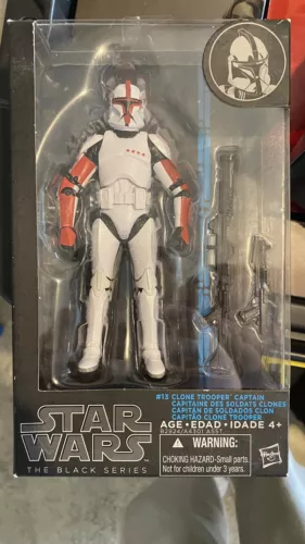 NIB: CLONE TROOPER CAPTAIN Star Wars The Black Series 6 Inch Action Figure #13