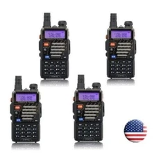 4x Baofeng * UV-5R+ Plus * VHF UHF Dual Band 5W 128CH FM Ham Two-way Radio US