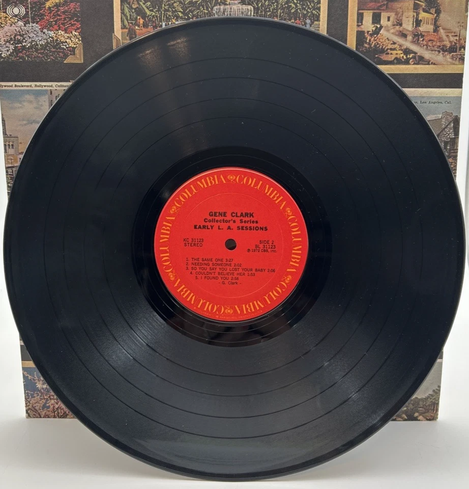 GENE CLARK "Collector's Series: Early L.A. Sessions" LP 1972 w/ Timing Strip UC Foto 4 de 4