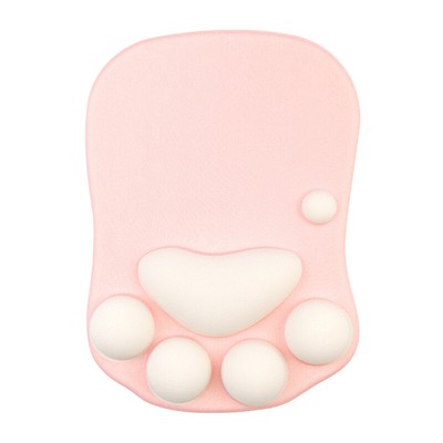 Cat Paw Mouse Pad Kawaii Cute Silicon Gel Mouse Pads With Wrist Rest Off~J~