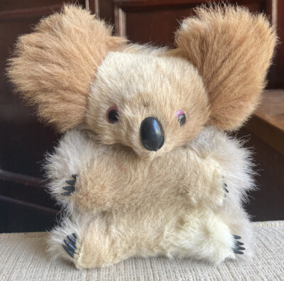 Vintage Collectible Koala Bear Plush w/ Real Kangaroo Fur Australian Animal EUC!