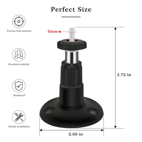 Paquete de 4 soportes de montaje para cámara de pared interior exterior para seguridad ajustable Arlo Pro - Imagen 2 de 30