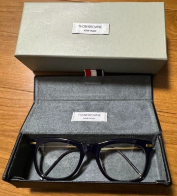 Thom Browne Sunglasses or Grasses frames TB-712-C-NVY-GLD-52 with