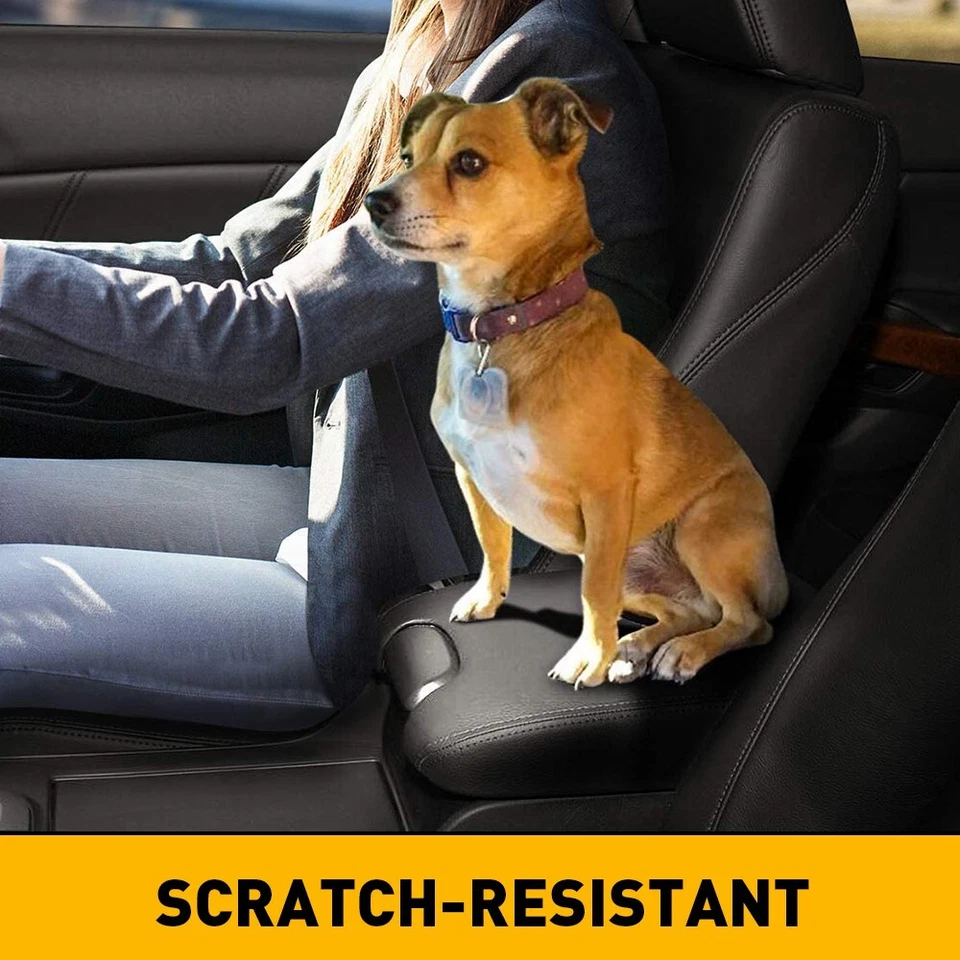 Se adapta a Honda Accord 2008-2012 cuero consola central tapa reposabrazos cubierta embellecedor negro Foto 3 de 4