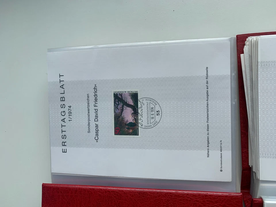 Sammlung Ersttagsblätter ETB Bund Deutschland 1974-1987 kompl. in 4 Kobra Alben - Bild 3 von 4