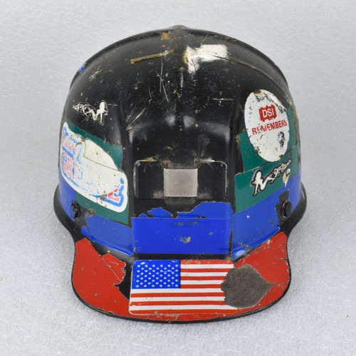 TWO MSA Comfo-Cap Plastic Mining Safety Hard Hats Black & White - Picture 2 of 23