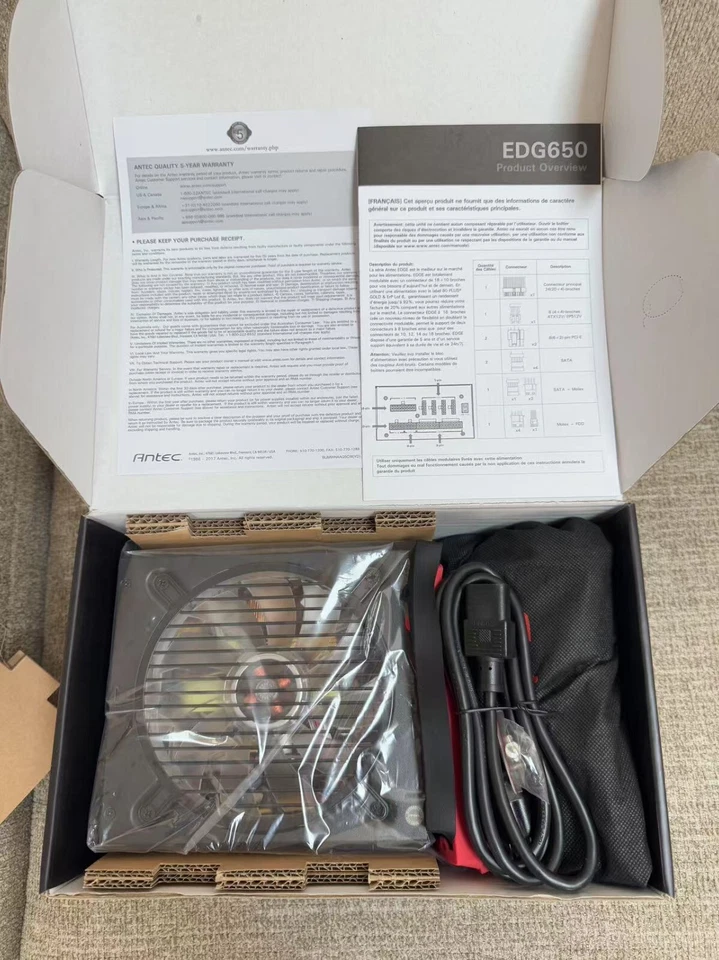 Antec EDG650 650W  80 PLUS GOLD Certified Full Modular Power Supply - Image 2 of 4