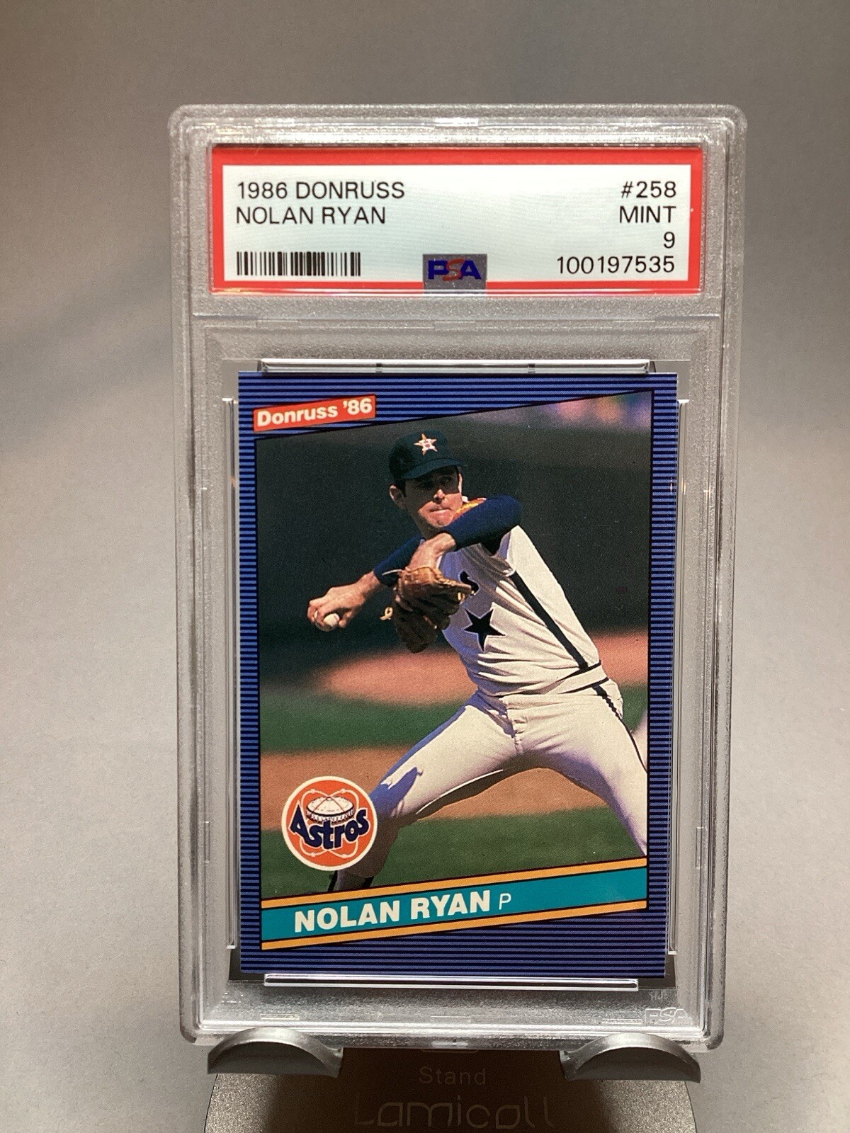 1986 Donruss #258 Nolan Ryan PSA 9 MINT Astros HOF