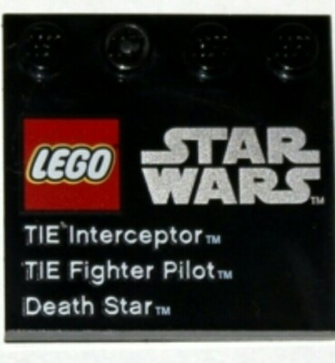 Lego 6179pb041 Fliese Modified Studs Edge Star Wars TIE Interceptor Fighter Death