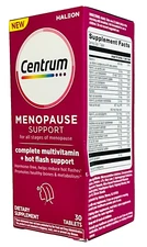 Centrum Menopause Hot Flash Support Complete Multivitamin Tablets -30 Tablets