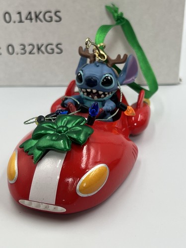 Disney Store LILO And Stitch Alien Car Hanging Christmas Tree Decoration - Picture 2 of 7