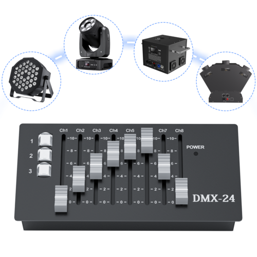 Rechargeable DMX 24 Channels Operator Console Controller for DJ Stage Lighting - Picture 4 of 11