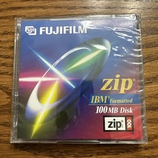 FujiFilm Zip Disk 100 MB IBM formatted New Factory Sealed Vintage