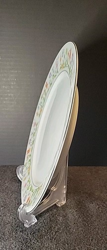 "ETERNAL LOVE PATTERN" Platinum Edge Dinner Plate by 1982 Ashley Overseas Ltd - Picture 4 of 11