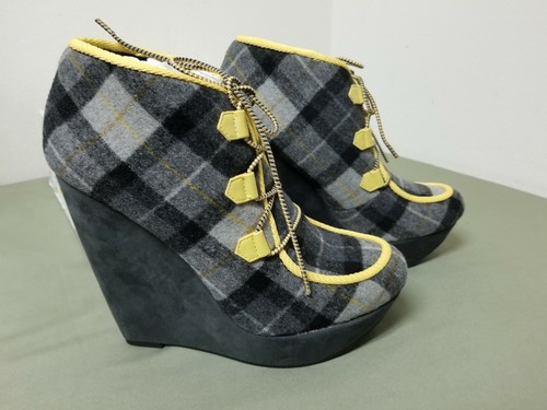 New Rachael Roy Hayleey Gray Fabric Booties Shoes Shoe Boot. - Picture 2 of 8