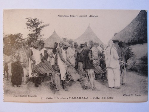 11D4 CPA Cote D'Ivoire - Jean Rosa - Dabakala - Fête Native