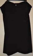 Candies Juniors Plus Black Textured Strapless Petal Hem LBD Dress  Size 3X