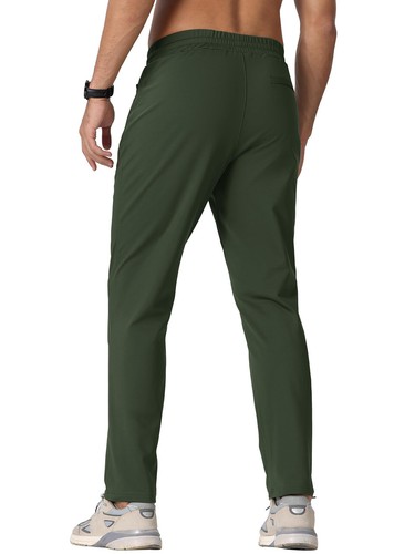 Men's Fleece Lined Jogger Sweatpants Water Resistant Winter Warm Athletic Pants - Picture 29 of 76