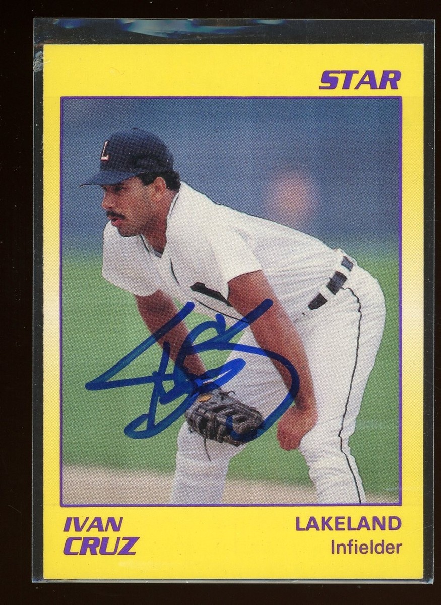 1990 Lakeland Tigers IVAN CRUZ Signed Card autograph auto YANKEES