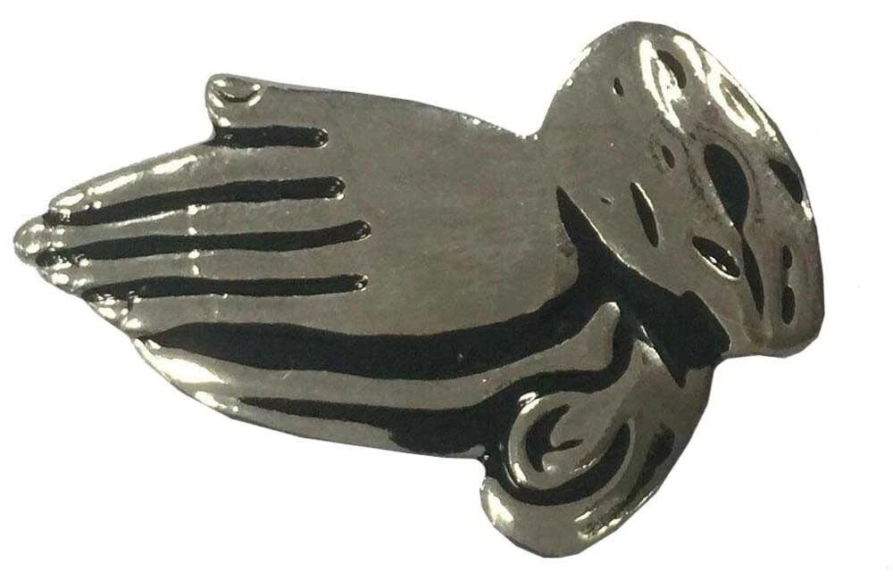 Pack of 12 Praying Hands Bike Motorcycle Hat Cap Lapel Pin HP6128