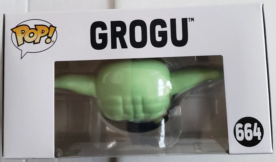 Boneco Funko Pop #664 Star War The Mandalorian Grogu in Prama Vinly novo em Pkg - Imagem 2 de 4