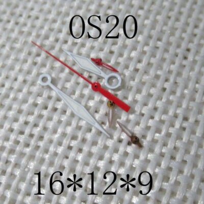 16X12X9mm Red Second Hand Green Lume Watch Hands for Miyota OS20 0S20 Movement