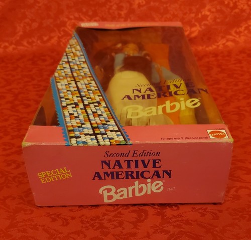 Vintage 1993 Barbie Dolls of the World Second Edition Native American Barbie NIB - Picture 6 of 8